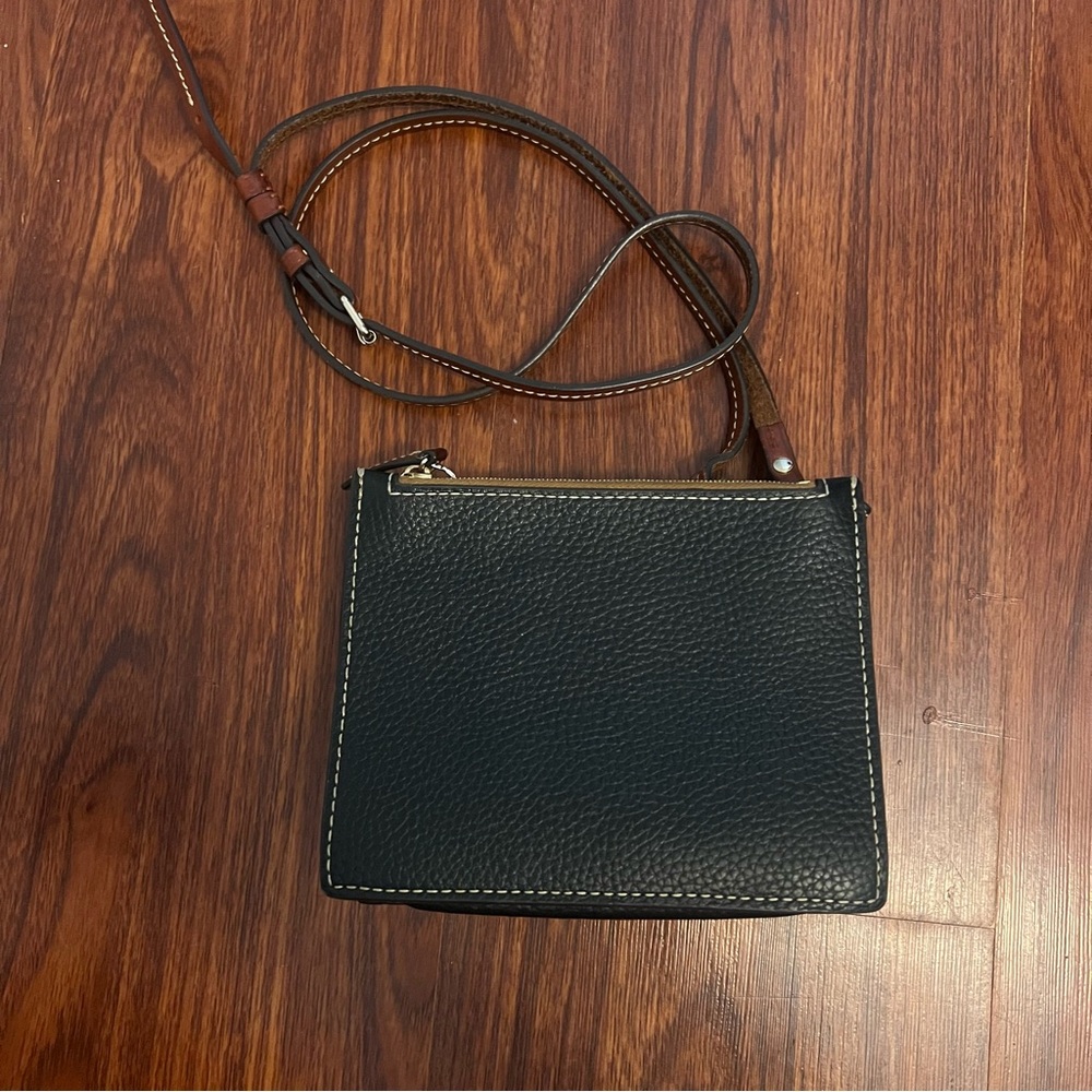 Dooney & Bourke Black Pebbled Leather Crossbody Bag - Picture 2 of 10